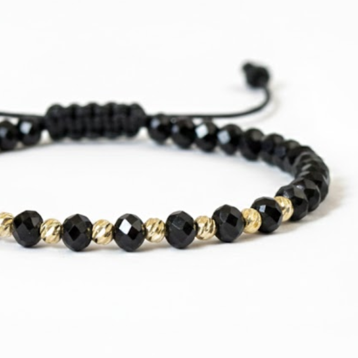 1 + 1 Gratis Bratara Reglabila AURRA®, Marime Universala, Black-Gold