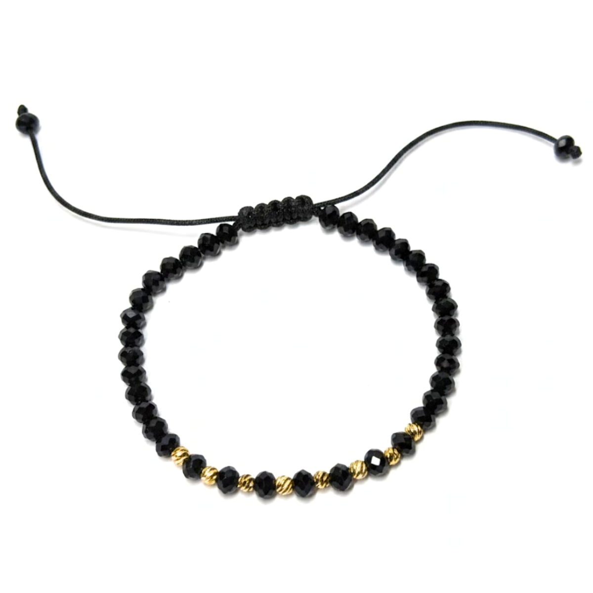 1 + 1 Gratis Bratara Reglabila AURRA®, Marime Universala, Black-Gold