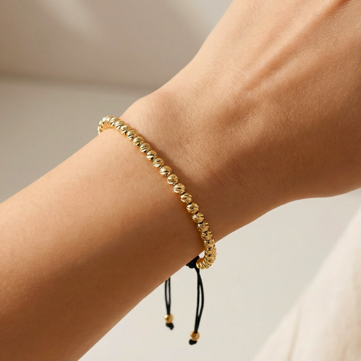 Bratara Reglabila AURRA®, 3 mm, Marime Universala, Gold