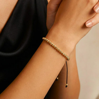 Bratara Reglabila AURRA®, 3 mm, Marime Universala, Gold