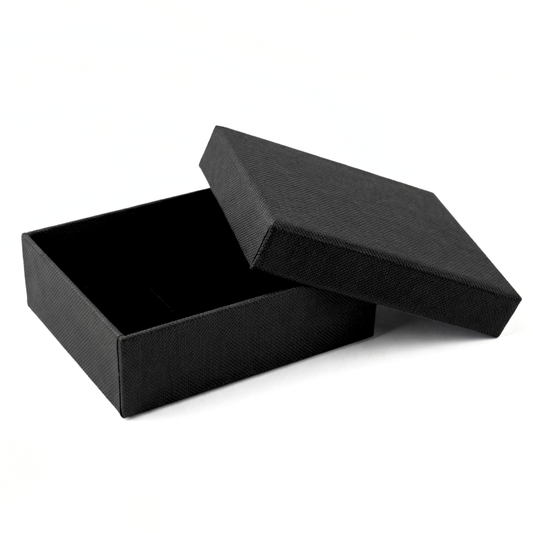 Cutie Cadou Bratara, Premium, Negru, 9x7x2.8 cm