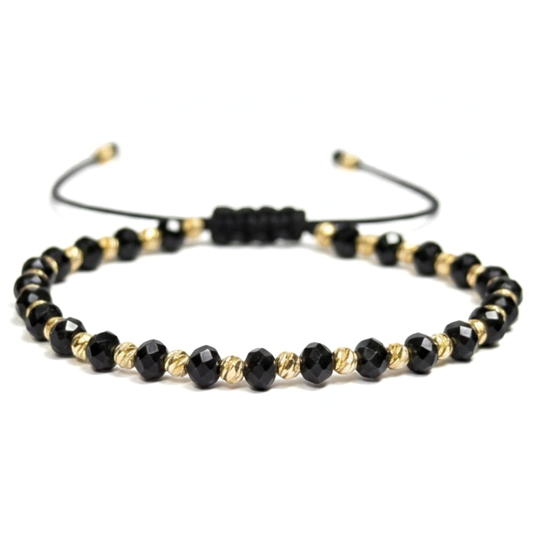 Bratara Reglabila AURRA® Black-Gold, Marime Universala