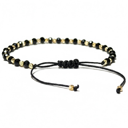 Bratara Reglabila AURRA® Black-Gold, Marime Universala