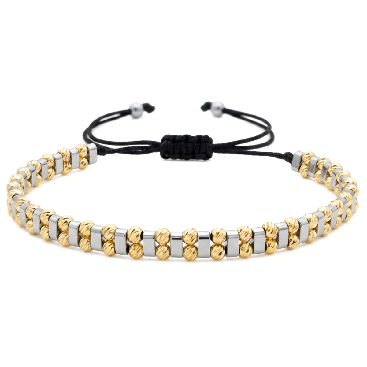 Bratara Reglabila AURRA®, 5.5 mm, Marime Universala, Silver-Gold