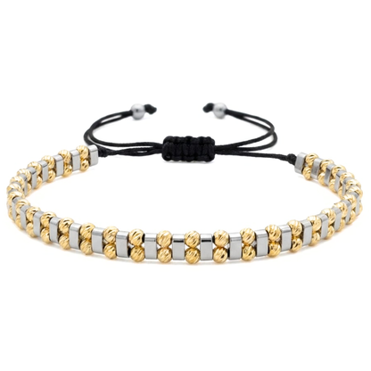 Bratara Reglabila AURRA®, 5.5 mm, Marime Universala, Silver-Gold