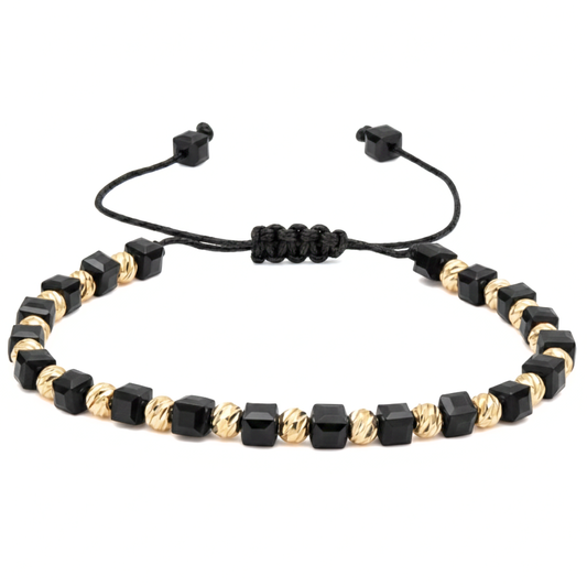 Bratara Reglabila AURRA®, Marime Universala, Black-Gold