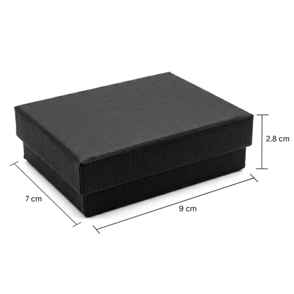 Cutie Cadou Bratara, Premium, Negru, 9x7x2.8 cm