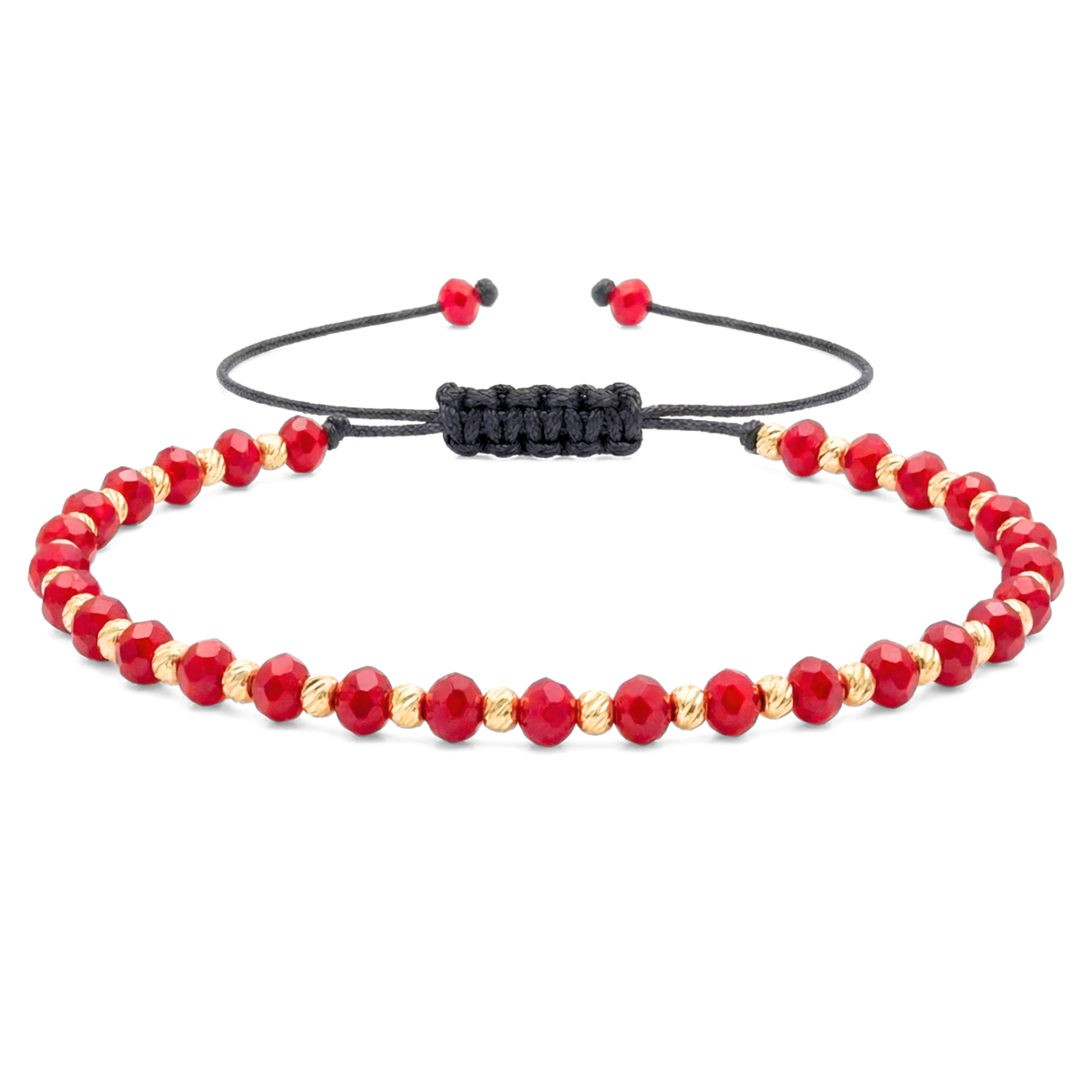 1 + 1 Bratara Reglabila AURRA®, Marime Universala, Red-Gold