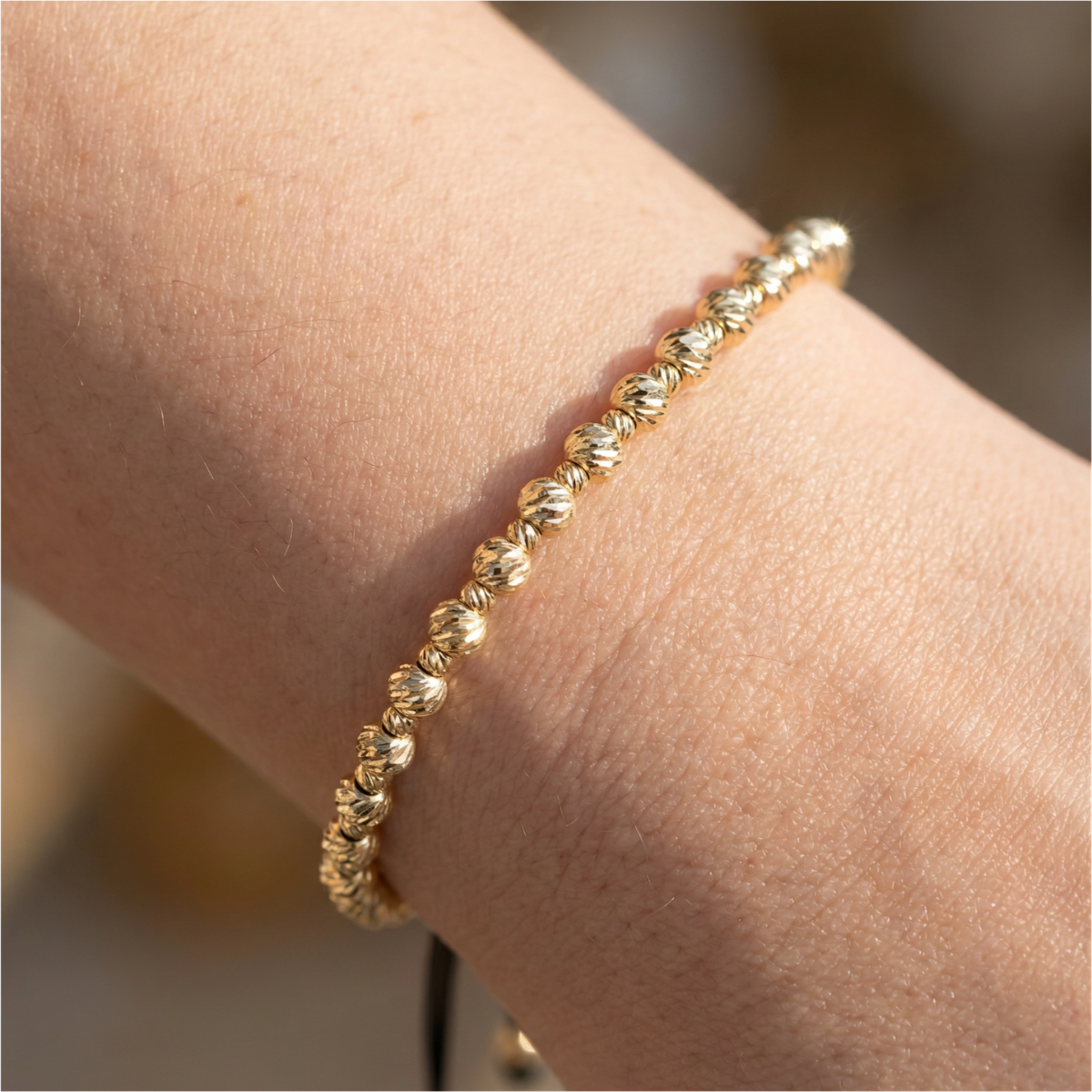 Bratara Reglabila AURRA®, 4 mm, Marime Universala, Gold