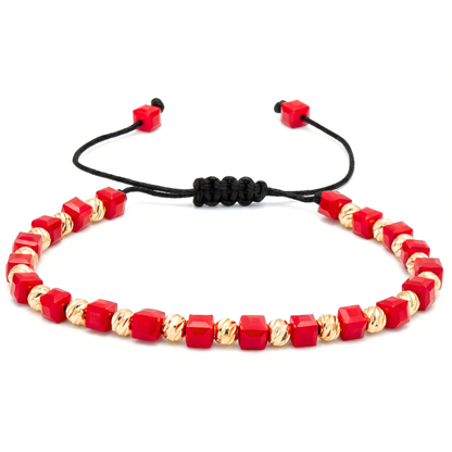 Bratara Reglabila AURRA®, Marime Universala, Red-Gold