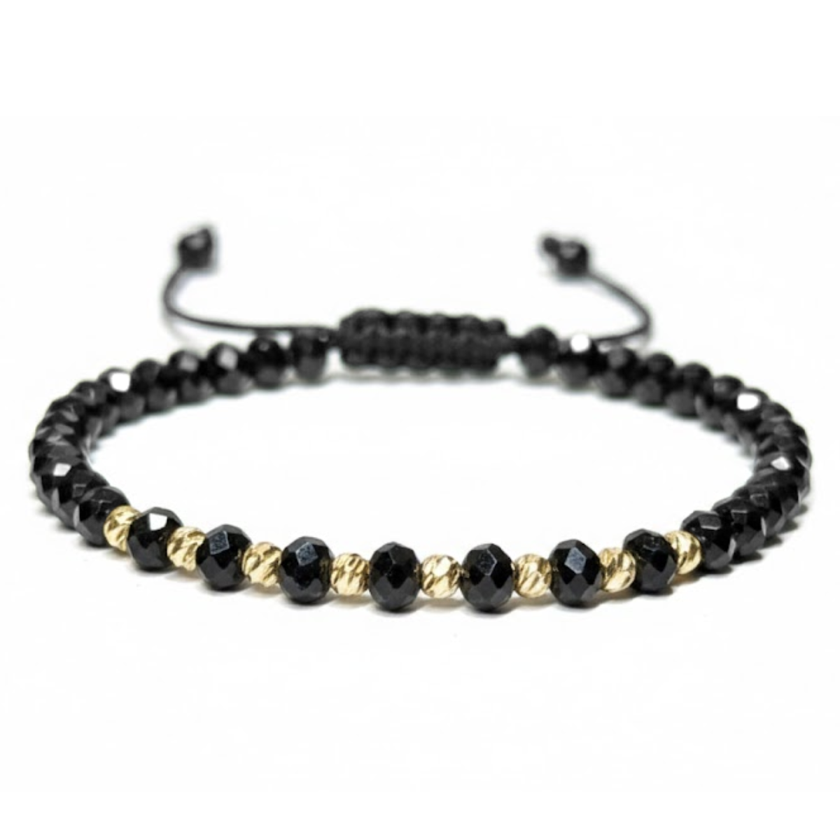 1 + 1 Gratis Bratara Reglabila AURRA®, Marime Universala, Black-Gold