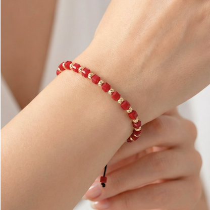 Bratara Reglabila AURRA®, Marime Universala, Red-Gold